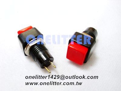 5160B-R  迷你方型無段開關(紅色)